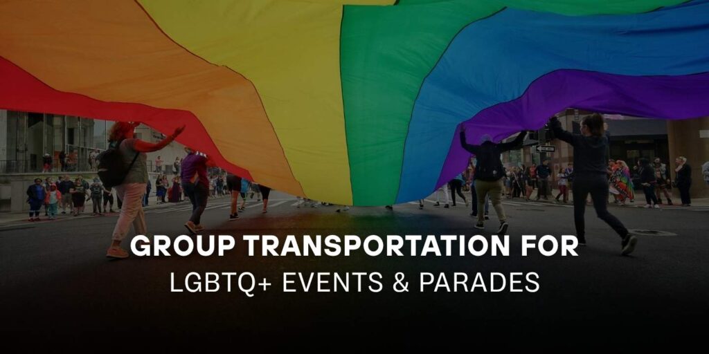 group transportation for lgbtq events and parades from pearson airport limo taxi