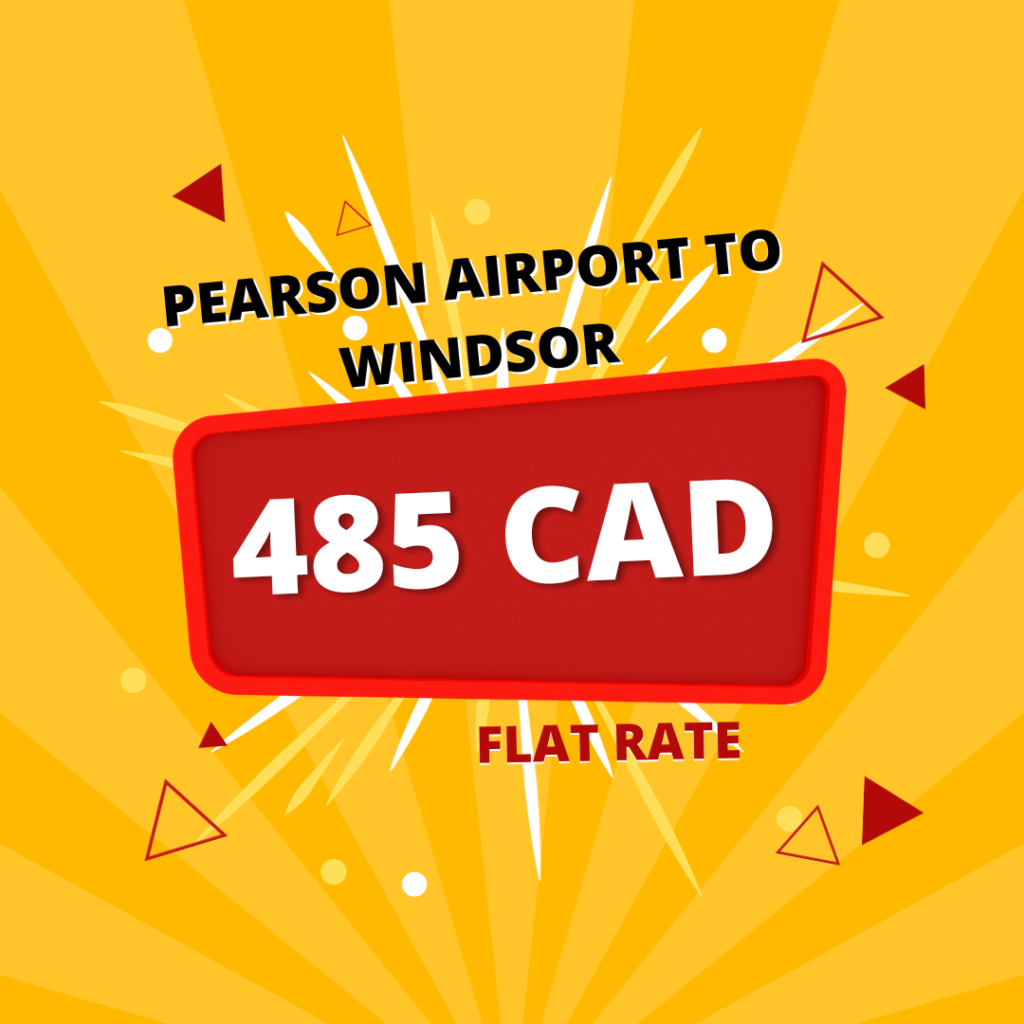 pearson airport taxi to windsor