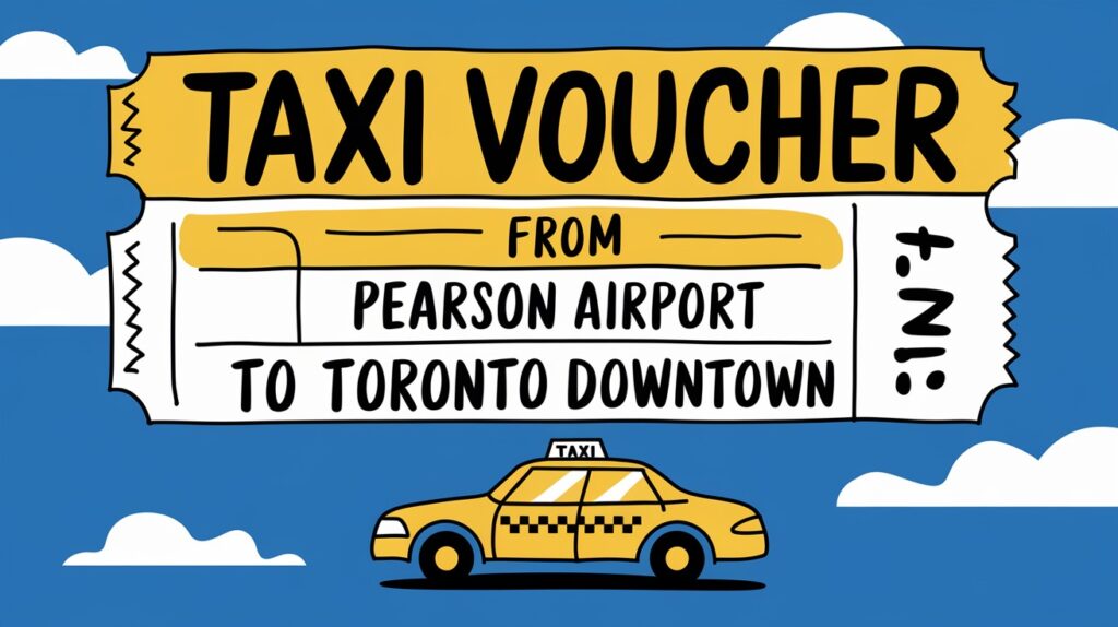 toronto Pearson airport taxi voicher