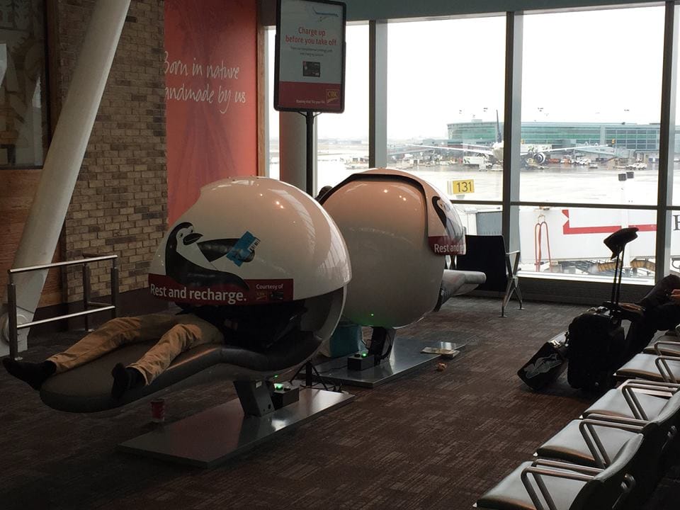 cibc energy pods at Pearson airport terminal 1